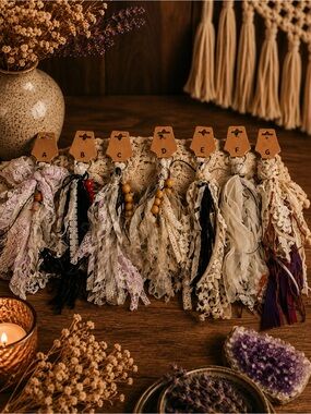 New Rustic Boho Shabby Chic Tassel‎ Key Chains